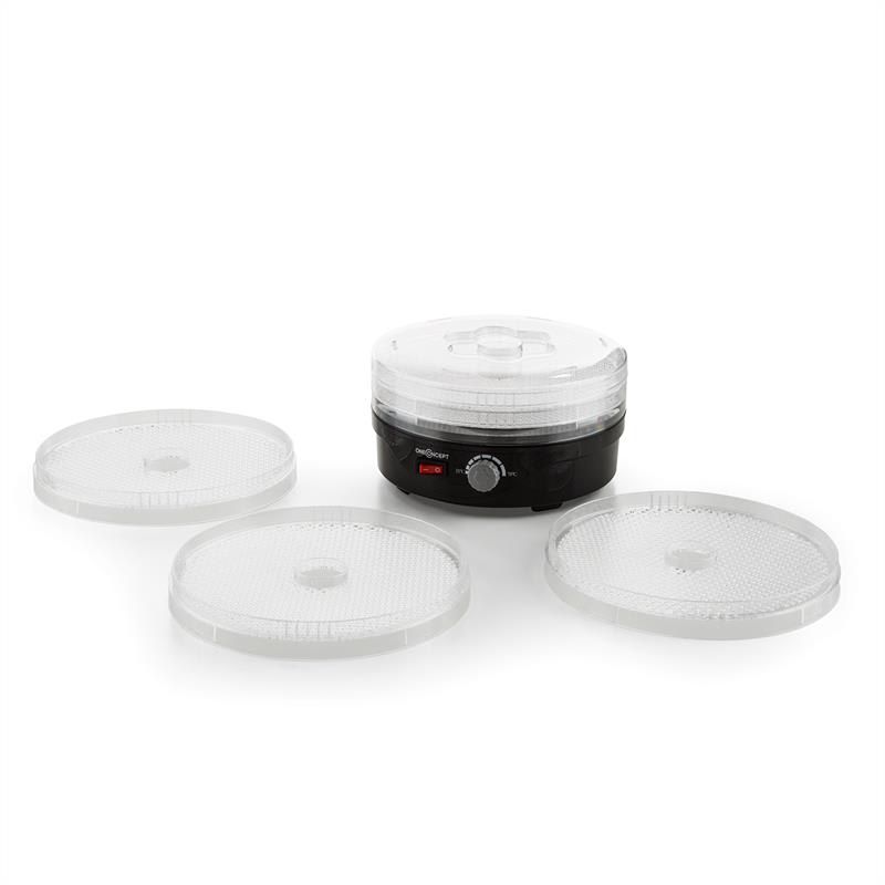 OneConcept Bonsai, čierna, sušička, 5 poschodí, dehydrátor, 250 W – Obrázok 2