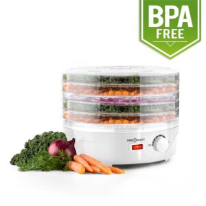 OneConcept Bonsai, biela, sušička, 5 poschodí, dehydrátor, 250 W