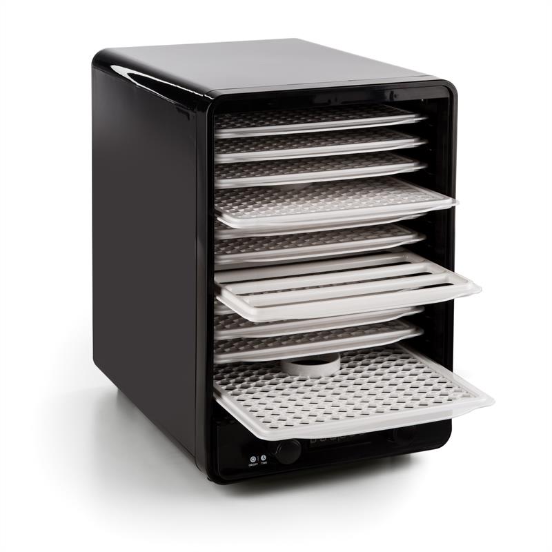 Klarstein Fruitcube, čierna/červená, sušička, 550 W, 10 poschodí, dehydrátor – Obrázok 3