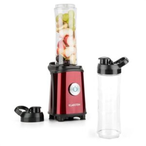 Klarstein Tuttifrutti, červený, mini mixér, 350 W, 800 ml, krížové čepele, bez BPA