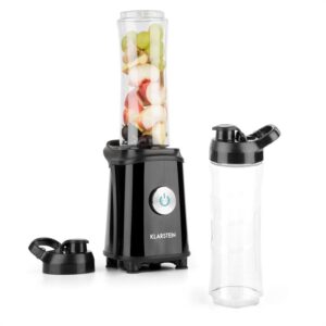 Klarstein Tuttifrutti, čierny, mini mixér, 350 W, 800 ml, krížové čepele, bez BPA