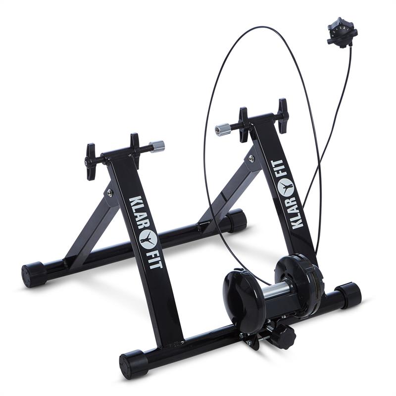 KLARFIT Tourek, čierny, bicykel, rotopéd, domáci trenažér, 26/28 palcov, 100 kg, oceľ