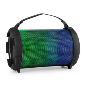 Auna Dr. Bang LED, čierny, 2.1-BT-reproduktor, 20 W, RMS, USB, mikro SD, UKW, AUX, akumulátor, LED