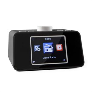 Auna i-snooze, čierne, internetové rádio, rádiobudík, WLAN, USB, 3,2" TFT farebný displej