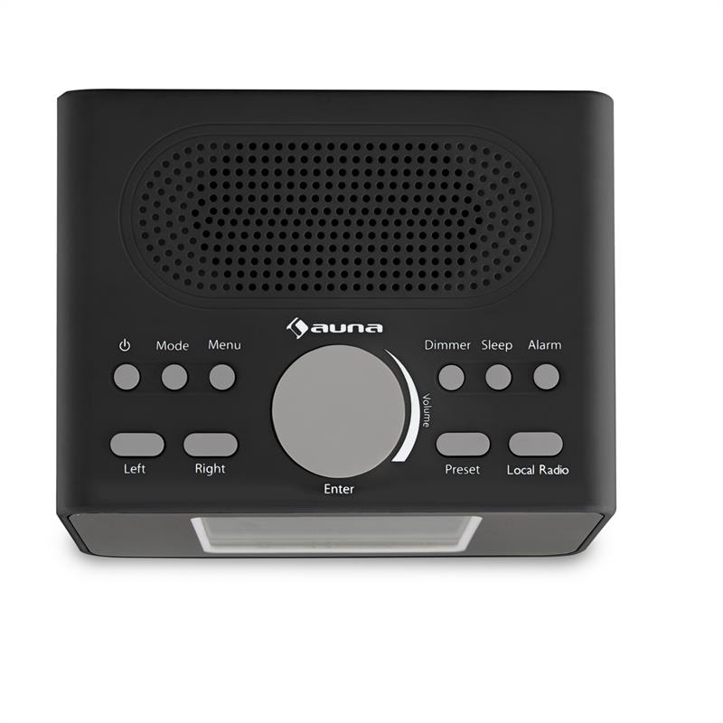 Auna i-snooze, čierne, internetové rádio, rádiobudík, WLAN, USB, 3,2" TFT farebný displej – Obrázok 3