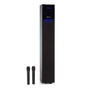 Auna Tallboy CD bluetooth reproduktor, karaoke zariadenie, CD SD USB, čierna farba