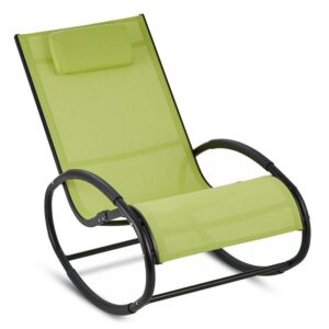 Blumfeldt Retiro, hojdacie kreslo, hliník, polyester, zelené