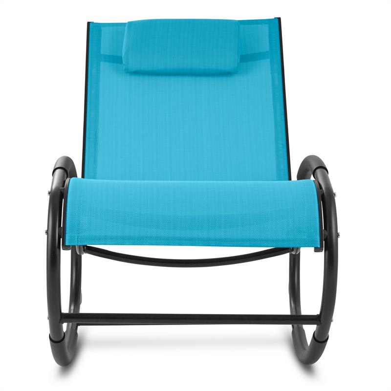 Blumfeldt Retiro, hojdacie kreslo, hliník, polyester, modré – Obrázok 2