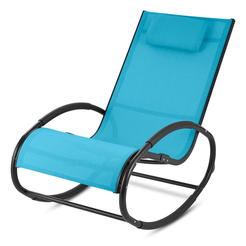 Blumfeldt Retiro, hojdacie kreslo, hliník, polyester, modré – Obrázok 4