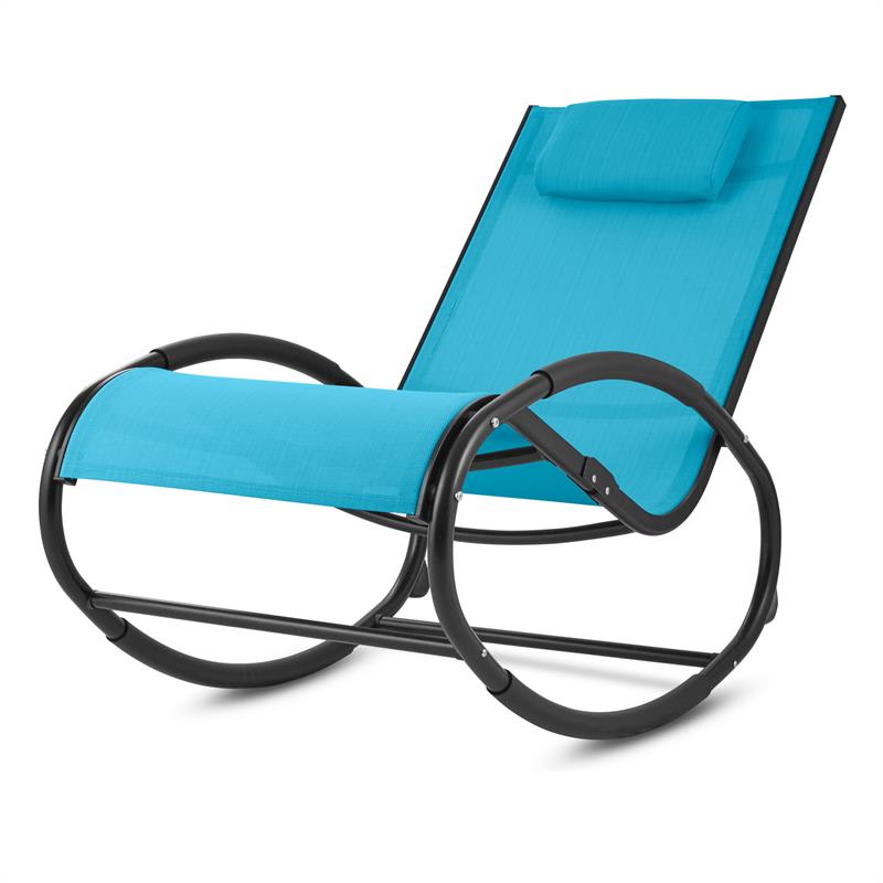 Blumfeldt Retiro, hojdacie kreslo, hliník, polyester, modré – Obrázok 5