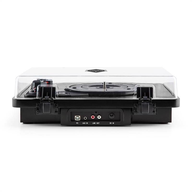 Auna TT370 retro gramofón, vstavané reproduktory, USB MP3 AUX, čierna – Obrázok 3