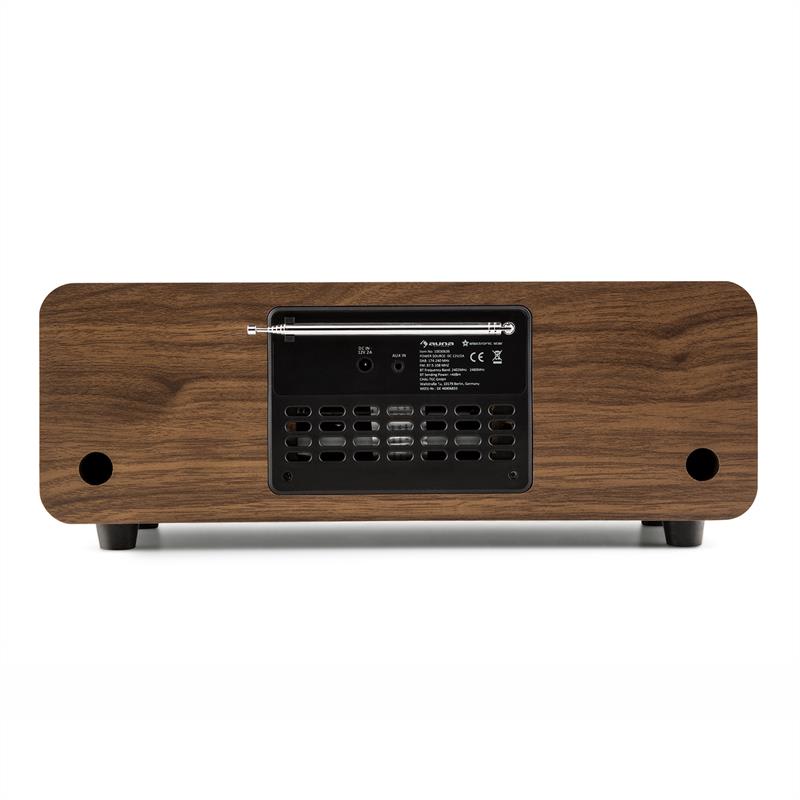 Auna Melodia CD, orech, DAB+/FM stolové rádio, CD prehrávač, bluetooth, alarm, opakované budenie – Obrázok 3