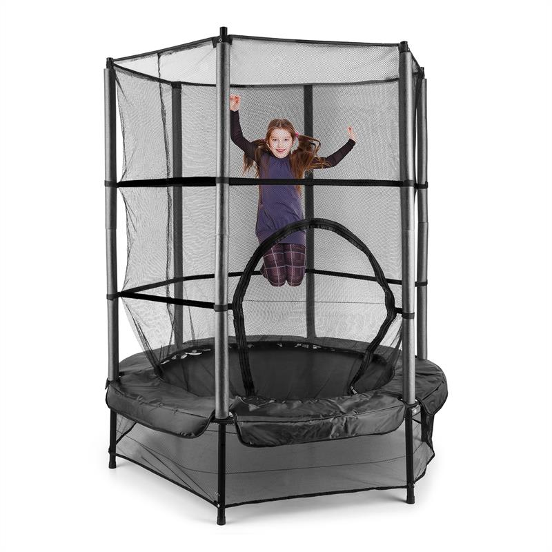 KLARFIT Rocketkid, trampolína, Ø140cm, bezpečnostná sieť, bungee pruženie, od 3 rokov – Obrázok 2