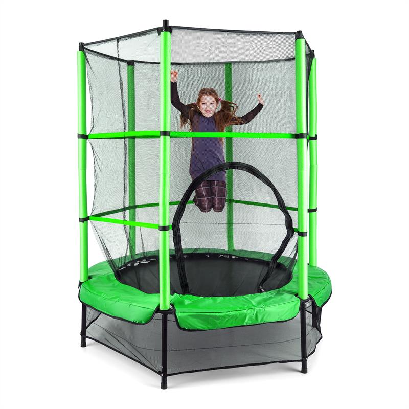 KLARFIT Rocketkid, trampolína, Ø140cm, bezpečnostná sieť, bungee pruženie, od 3 rokov – Obrázok 2