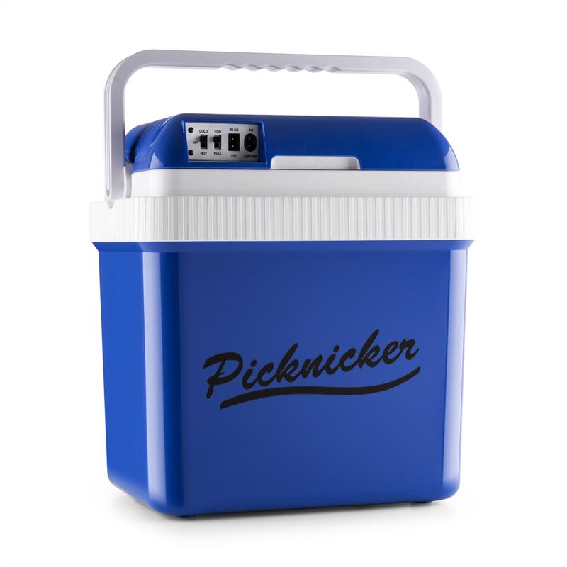 Klarstein Big Picknicker, termo chladiaci box, A++, AC/DC, auto, 24 l, modrý – Obrázok 2