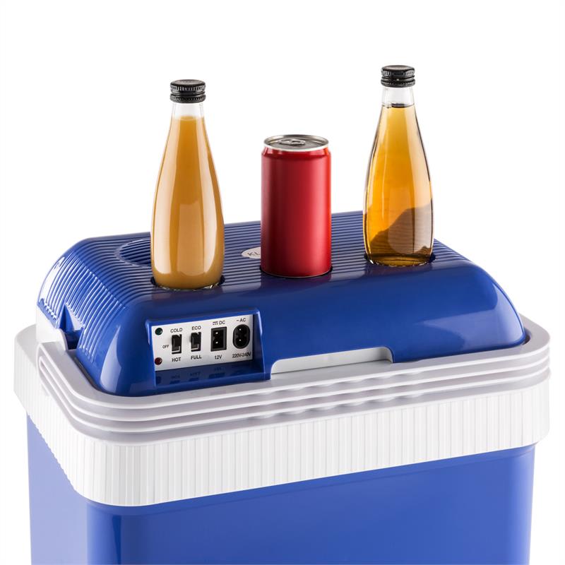 Klarstein Big Picknicker, termo chladiaci box, A++, AC/DC, auto, 24 l, modrý – Obrázok 5