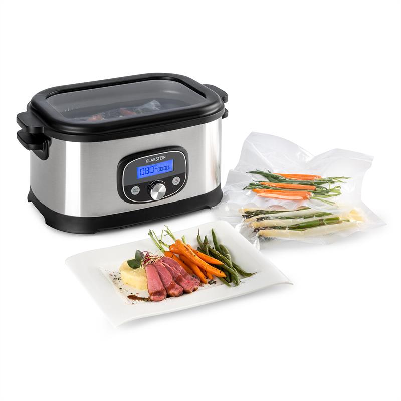Klarstein Jacuzzi, varič sous vide, 6 l, 520 W, +/-0,5 °C, LCD, ušľachtilá oceľ, brúsená