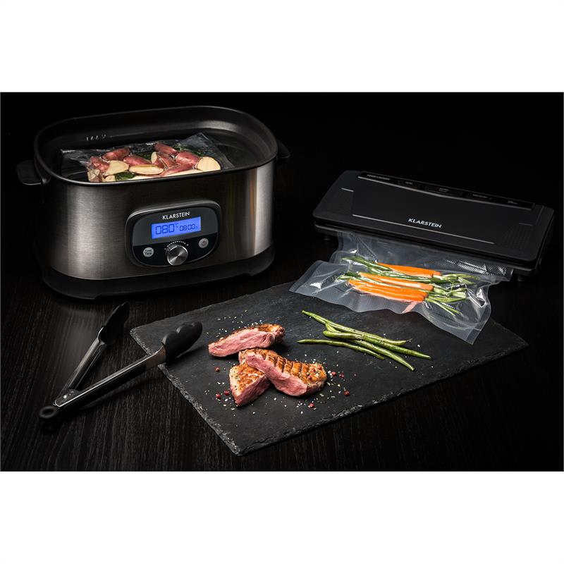 Klarstein Jacuzzi, varič sous vide, 6 l, 520 W, +/-0,5 °C, LCD, ušľachtilá oceľ, brúsená – Obrázok 2