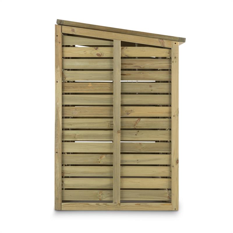 Waldbeck Ordnungshüter 2T, box na smetné koše, 145 x 130 x 87 cm (Š x V x H), 2 koše, FSC borovica – Obrázok 4