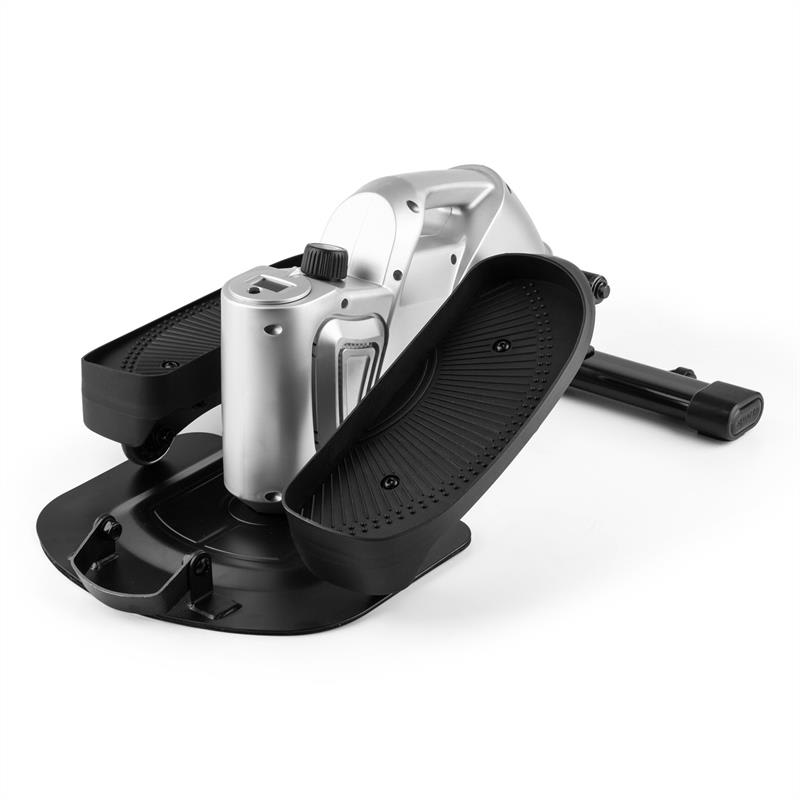 Capital Sports Minioval Mini Bike, stepper na domáci tréning, eliptický, strieborný – Obrázok 4