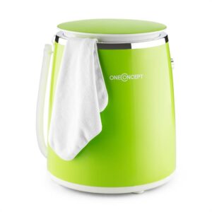 OneConcept Ecowash-Pico, zelená, mini práčka, funkcia žmýkania, 3,5 kg, 260 W