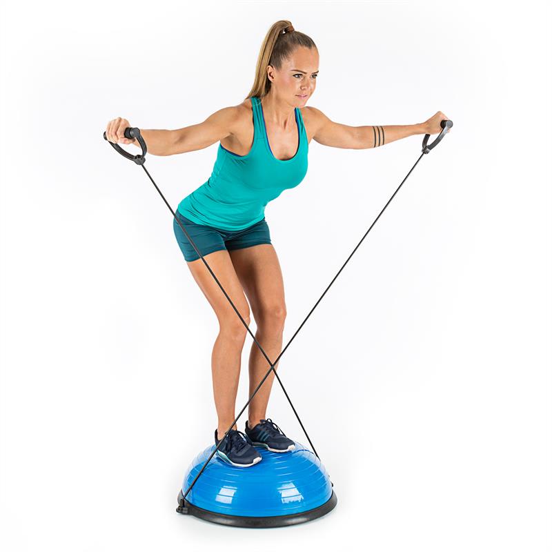 Capital Sports Balanci Pro Balance, balančná pologuľa,Ø58cm PVC/PP, expander, modrá – Obrázok 4