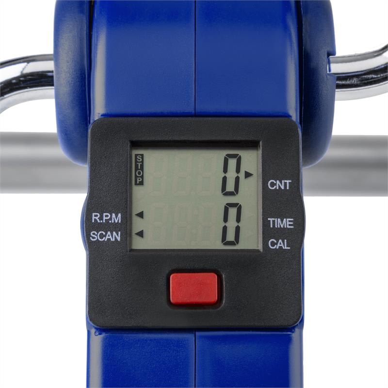 KLARFIT Continus Pro Mini Bike, pedálový prístroj na cvičenie, displej, sklápací, modrá farba – Obrázok 3