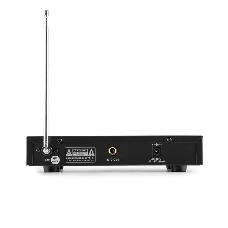 Auna Pro VHF-1-H 1-kanálová VHF mikrofónová sada ručný mikrofón 50m – Obrázok 3