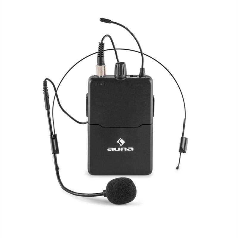 Auna Pro VHF-1-HS 1-kanálová VHF mikrofónová sada headset 50m – Obrázok 4