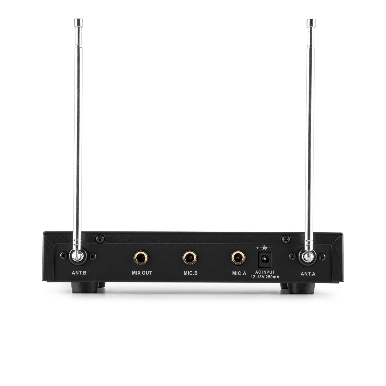 Auna Pro VHF-2-H 2-kanálová VHF mikrofónová sada 2x ručný mikrofón 50m – Obrázok 2