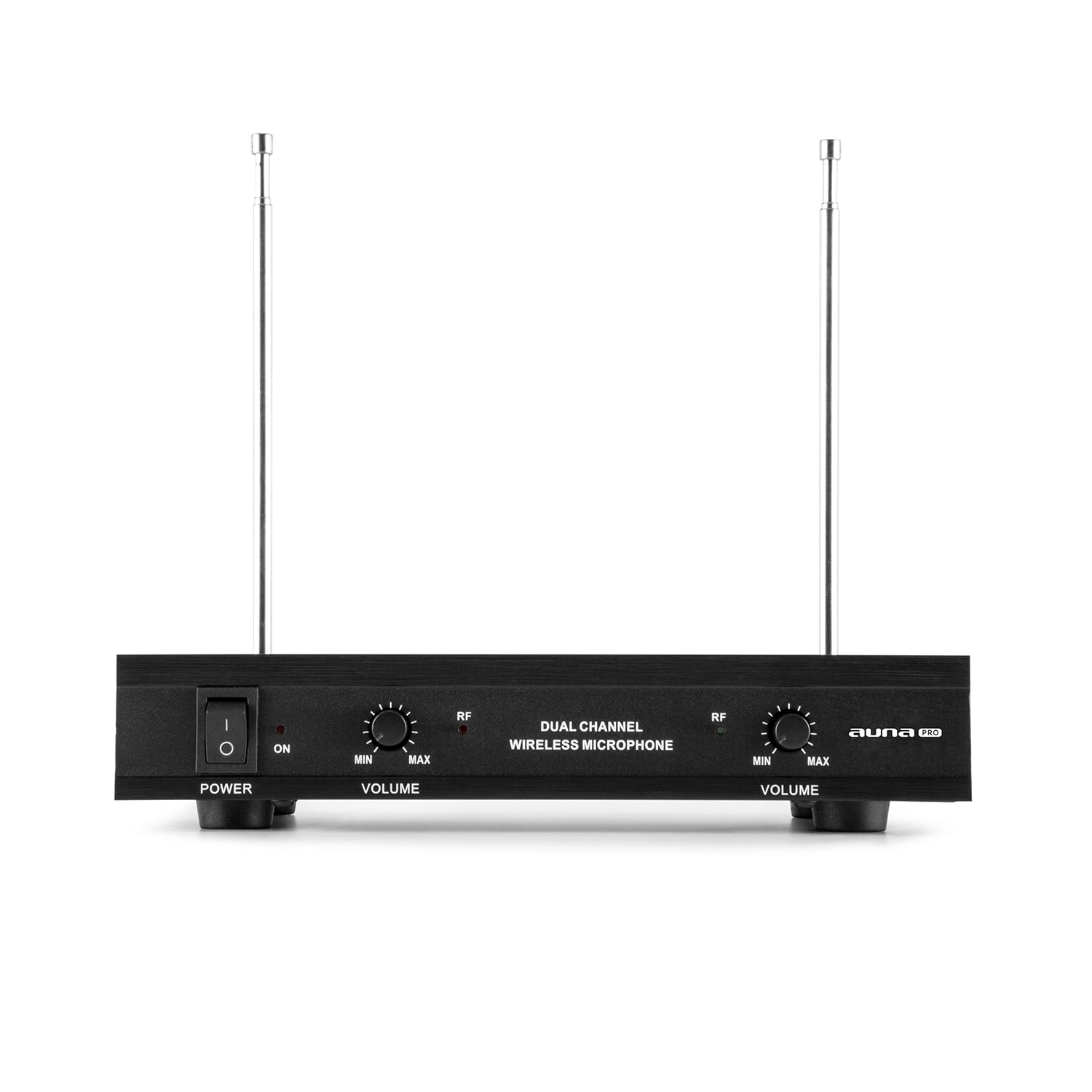 Auna Pro VHF-2-HS, 2-kanálová VHF mikrofónová sada 1 x headset 1 x ručný mikrofón 50m – Obrázok 2