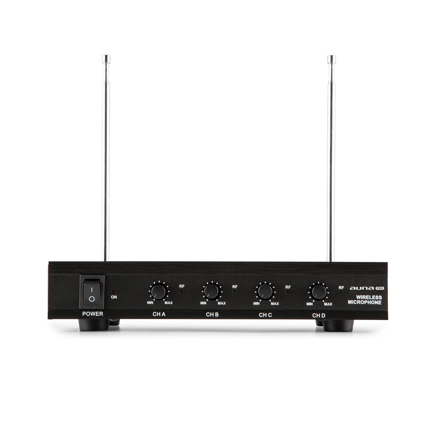 Auna Pro VHF-4-HS 4-kanálová VHF mikrofónová sada 4x headset 50m – Obrázok 2