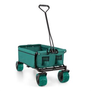 Waldbeck The Green, ručný vozík, skladací, 70 kg, 90 l, kolesá Ø 10 cm, zelený