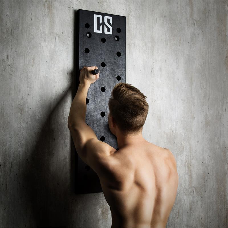 Capital Sports Pegstar Pegboard, doska na zhyby, 102 x 30 x 3,8 cm, čierna – Obrázok 2