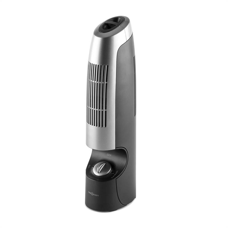 OneConcept St. Oberholz 2G, mini ionizátor a ventilátor, čierna/strieborná – Obrázok 4