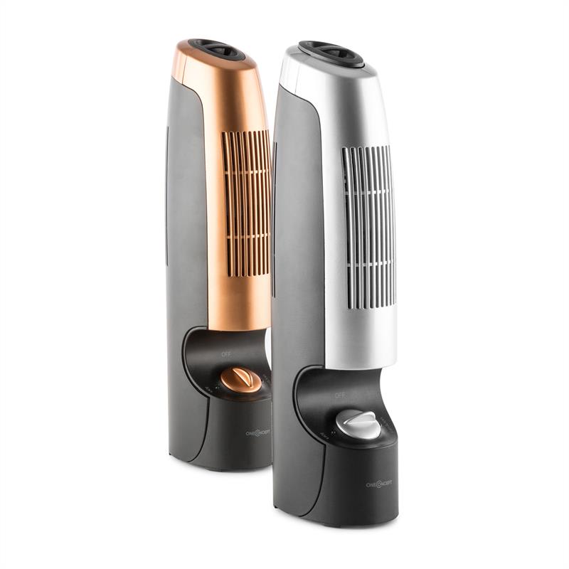 OneConcept St. Oberholz 2G, mini ionizátor a ventilátor, čierna/strieborná – Obrázok 5