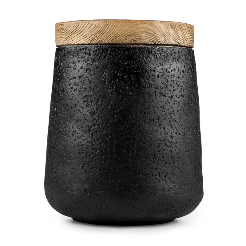 Blumfeldt Blockhouse Chair, stolička v tvare betónového stĺpa, záhradná stolička, optika dreva/lávovej horniny – Obrázok 4