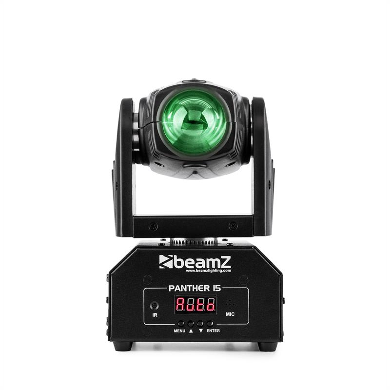 Beamz Panther 15 Pocket, otočná hlavica pre svetelné efekty, 4 v 1 CREE LED diódy, 10 W – Obrázok 2