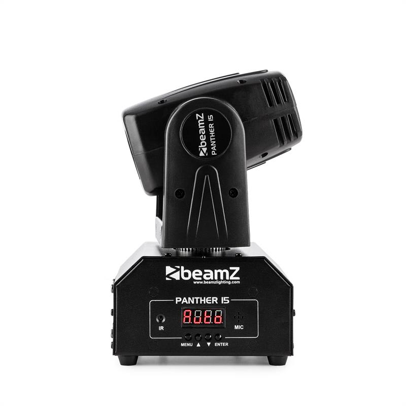 Beamz Panther 15 Pocket, otočná hlavica pre svetelné efekty, 4 v 1 CREE LED diódy, 10 W – Obrázok 3