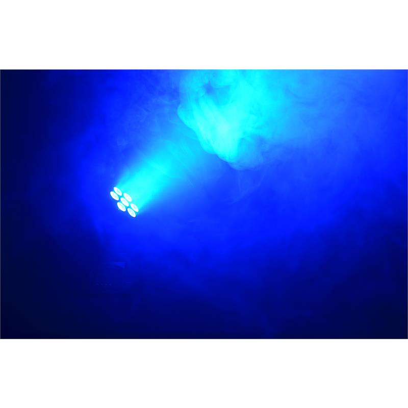 Beamz MHL-74, biela, otočná hlava, pohyblivá hlavica, Moving Head, 7 x 10 W, DMX, RGBW – Obrázok 3