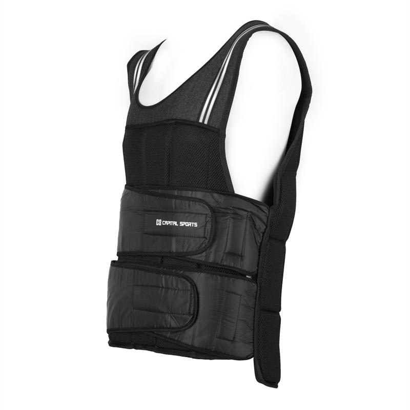 Capital Sports Vestpro 20, záťažová vesta s 20 kg závažiami, celkom 38 závaží – Obrázok 4