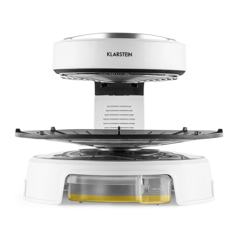 Klarstein Maverick, biely, halogénový gril, barbecue gril bez dymu, stolný gril, 1500 W – Obrázok 3