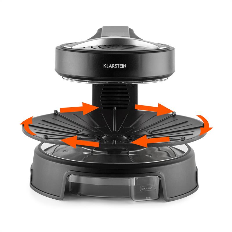 Klarstein Maverick, čierny, halogénový gril, barbecue gril bez dymu, stolný gril, 1500 W – Obrázok 2