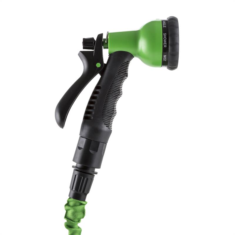 Waldbeck Water Wizard 22, flexibilná záhradná hadica, 8 funkcií, 22.5 m, zelená – Obrázok 3