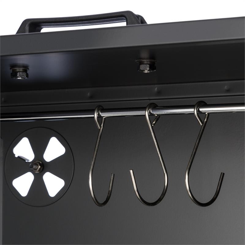 Klarstein Flintstone Steel, udiareň, údiaca pec, elektrická, 800 W, ušľachtilá oceľ – Obrázok 5
