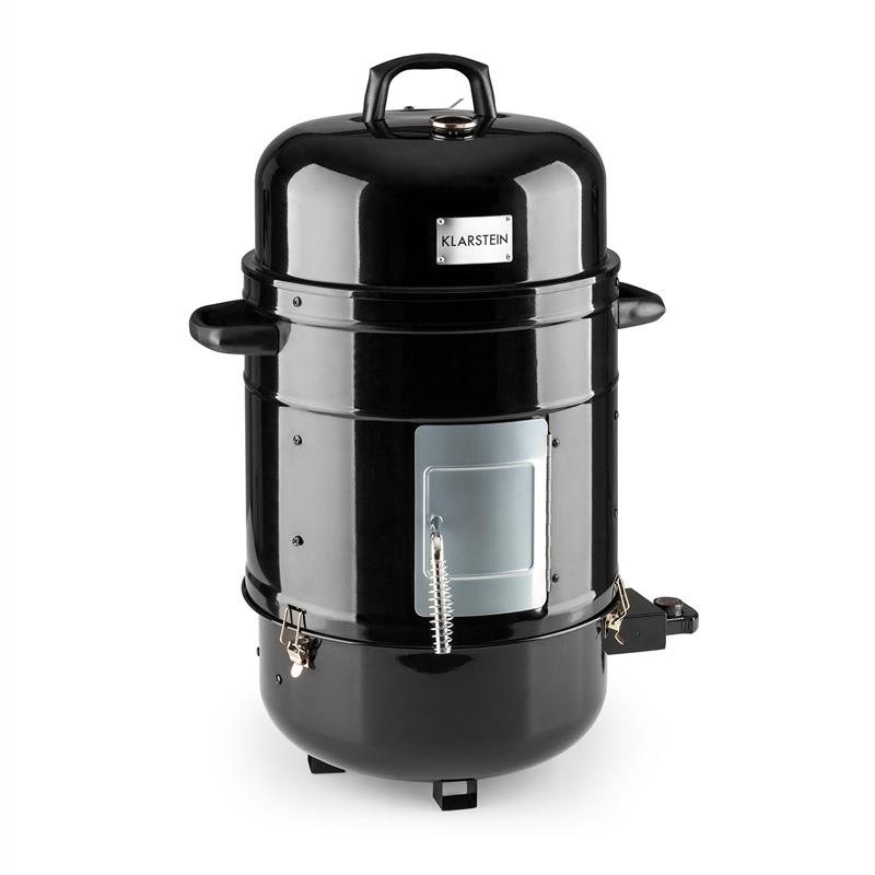 Klarstein Barney, 3 v 1 elektrický gril, BBQ, údenie, 1800 W, 3 x 40 cm, termometer