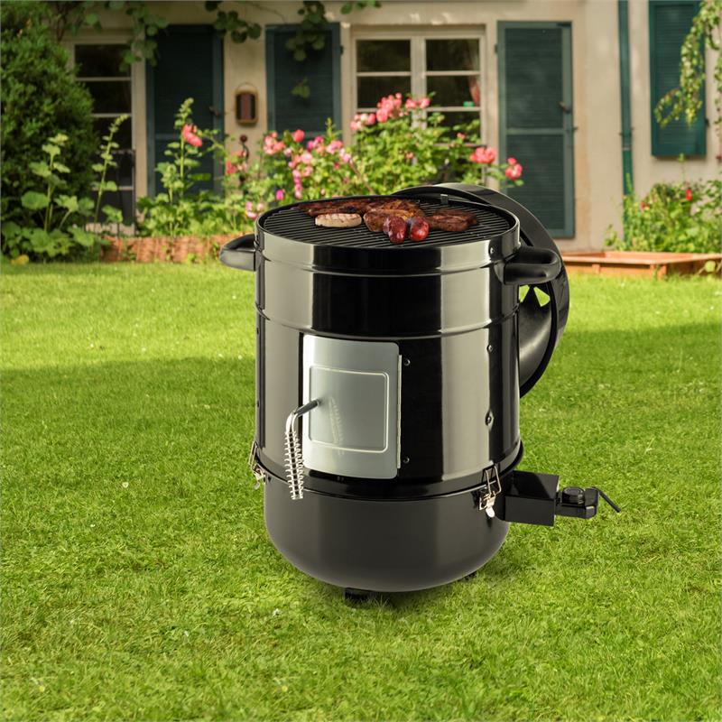 Klarstein Barney, 3 v 1 elektrický gril, BBQ, údenie, 1800 W, 3 x 40 cm, termometer – Obrázok 2