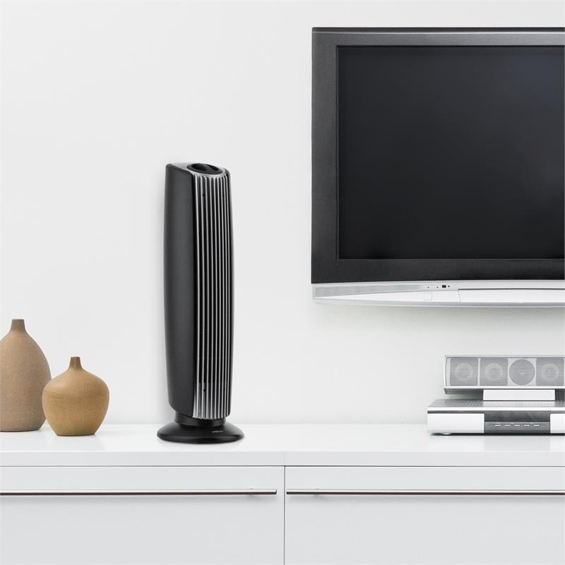OneConcept St. Oberholz XL, čistička vzduchu 3-v-1, ionizátor, ozón, 18", čierna/strieborná – Obrázok 2