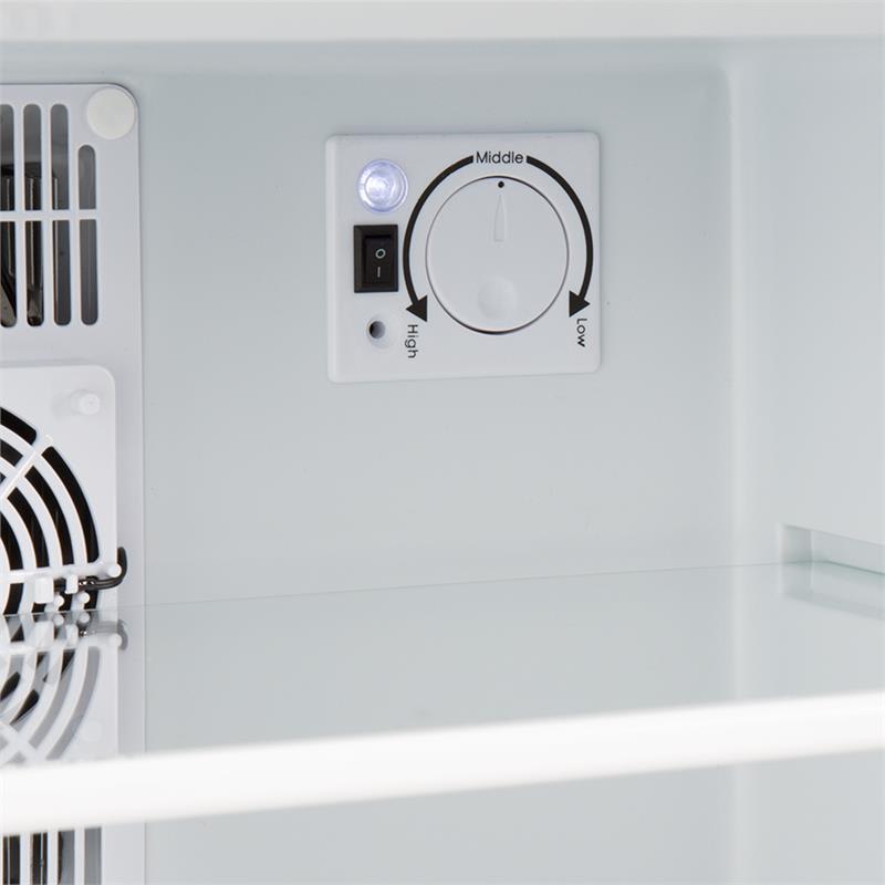 Klarstein Winehouse minibar, 17 litrov, 60 W, trieda A++, 38 dB, sklené dvere, strieborná farba – Obrázok 5