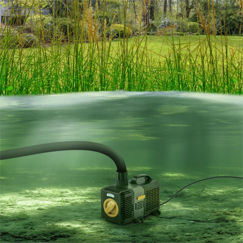 Waldbeck Lagoon 3000, jazierkové čerpadlo, ponorné, 3000 l/h, 10 W, sada adaptérov – Obrázok 2